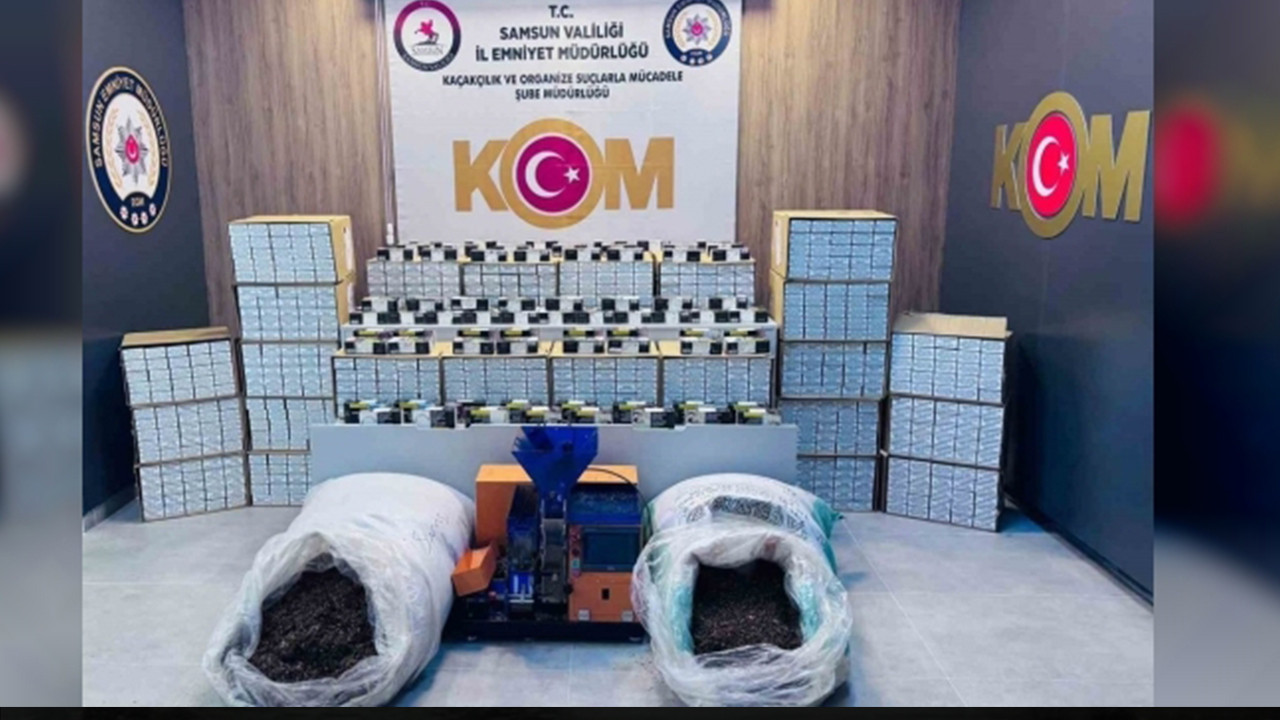 Bafra ve Atakum’da Kaçak Tütün Ürünlerine Yönelik Büyük Operasyon